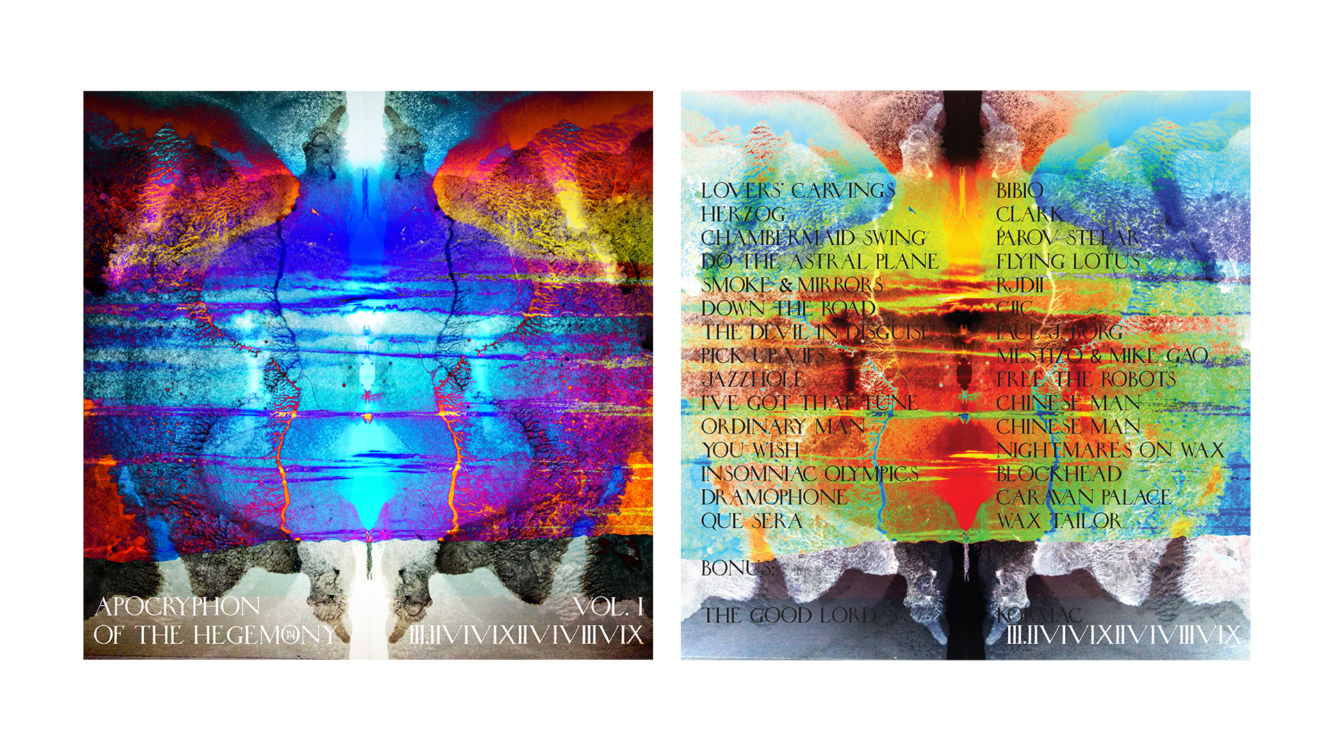 rorschach album artwork with color burn